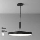 Потолочный светильник круглый Maytoni Zon C032CL-90W4K-RD-B (LED, 220V, круглые)