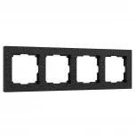 Рамка на 4 поста Hammer (черный) Werkel W0042408 (a052527)