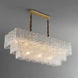 Подвесная люстра каскадная большая iLamp Manhattan P6315-1200 BR (220V, на цепи)