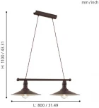 Подвесной светильник Eglo Stockbury 49457 (220V, на проводе)