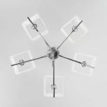 Потолочная люстра на штанге Eurosvet Alma 60115/5 хром (220V, куб)