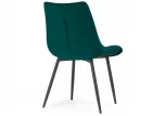 Стул на металлокаркасе sidra green / black