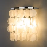 Настенный светильник Eurosvet Sandra 60084/2 хром/перламутр (220V)