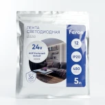 Светодиодная LED лента Feron LS530 48271 480SMD(2110)/м 12Вт/м 24V 5000*10*1.8мм 4000К