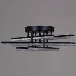 Потолочная люстра светодиодная на штанге с пультом регулировкой яркости и цветовой температуры Reluce 03749-3.3-06C BK (220V)