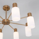 Потолочная люстра на штанге Eurosvet Vegga 70160/8 латунь (220V)