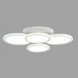 Умная люстра потолочная Alis Smart 8380/95CL белый, металл/акрил с ПДУ и голосовым управлением LED 95W 3000-6500К 220V