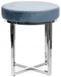 Банкетка-оттоманка серая с голубым MY iNTERNO Parma MYB-2S