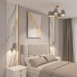 Потолочная люстра Wi-Fi на штанге Eurosvet Topanga 60173/6 латунь (220V, управление смартфоном, голосовое управление, умный дом - Minimir Home, Алиса, Маруся, Салют)