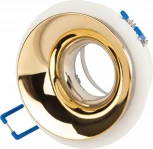 Встраиваемый точечный светильник ЭРА KL103 WH/GD (12V, круглые)