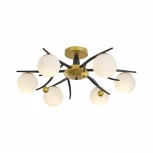 Потолочная люстра на штанге Arte Milano 273408/6 BK/GD (220V, шарики)