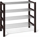 Полка для обуви Альберо SHT-SR9-4 венге/алюм.металлик Sheffilton 2956816802