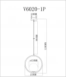 Подвесной светильник Moderli Barocco V6020-1P