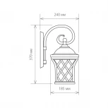 Настенный фонарь уличный Elektrostandard Cassiopeya D (220V, IP44)