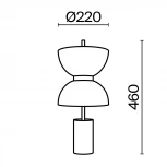 Настольная лампа Maytoni Memory MOD178TL-L11B3K (LED, 220V, выключатель, круглые)