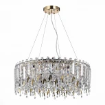 Подвесная люстра Desio SL1655.203.08 ST Luce (220V, хрусталь, подвески, на тросе, круглые)