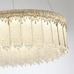 Подвесная люстра Odeon Light Cleo 5091/80L золотой/стекло LED 80W 3700K (220V, на тросе, круглые)