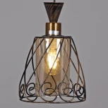 Подвесной светильник Reluce 03609-0.4-01 BK+GD (220V, на проводе)