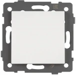 Механизм выключателя одноклавишный проходной SWT-MKP1-PL-WH-V (250V, 10A) (Arlight) 049871