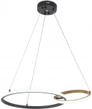 Подвесной светильник Escada Relation 10230/2LED 55W Black/Gold (регулировка яркости, пульт управления, на тросе)