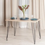 Стол STAR ЛДСП/металл, 110х70х75 см, сонома топ/черныеножки Tetchair 19241