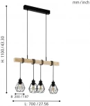 Подвесной светильник Eglo Townshend 5 43132