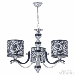 Подвесная люстра Arte Milano Florentia-4957 304957/3 Bk/Ni (220V, на цепи)