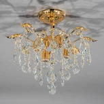 Люстра потолочная на штанге Mona 1128/4 E27*60W French Gold