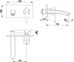 Смеситель Lemark Mars LM3526C С ВНУТРЕННЕЙ ЧАСТЬЮ, для раковины