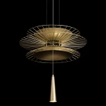 Подвесной светильник Loft It Star 10141B/400 Gold (220V, на тросе, круглые, летающая тарелка)