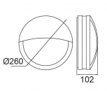 Настенный светильник уличный Oasis Light 3363