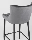 Стул полубарный Stool Group Ститч велюр серый УТ000004935