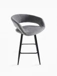 Стул барный МАМАДОМА Барни Р 700, Черный/Antracite Lux b28
