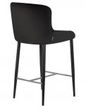 Стул полубарный CHRISTIAN'65 (черные ножки, черный велюр (V108-77))