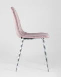Стул Stool Group Валенсия велюр розовый хромированные ножки УТ000004241