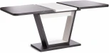 Стол обеденный VOX ЛДСП, 132-172x85x75,5 см, Мрамор черный/Белый Tetchair 19268