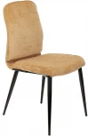 Стул для кухни Бюрократ KF-3 горчичный Velvet 73 металл черный на ножках (KF-3/VELV73)