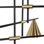 Потолочная люстра на штанге Arte Lamp Jacob A7029PL-9BK (220V, на тросе, шарики, асимметрия)