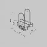 Комплект креплений для профиля 22×22 4 шт. Maytoni 642052