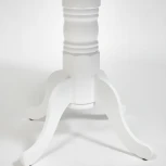 Cтол обеденный CLIFF (mod. 4242PE-30 WH-T/B) белый (дерево гевея, МДФ)