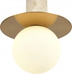 Подвесной светильник ST Luce Earthy SL1194.303.01 латунь/белый G9 1*5W 4000K EARTHY (220V, на проводе, шар)