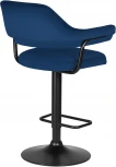 Стул барный DOBRIN CHARLY BLACK (синий велюр (MJ9-117)) 5019_BlackBase-LM BLACK, цвет сиденья синий (MJ9-117), основания черный