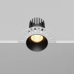 Встраиваемый светильник под гипсокартон Maytoni Dip DL119-10W-2.7K-TRS-B (LED, 220V, круглые)