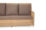 Диван трехместный из искусственного ротанга, цвет соломенный 4SIS Гляссе YH-C3579W-2