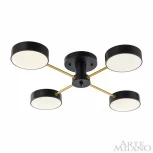 Потолочная люстра на штанге Arte Milano Ferrara 252006/4 Bk/Bk (LED, 220V, круглые)