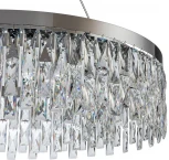 Подвесная люстра Indigo Anna V000386 (220V, хрусталь, на тросе, круглые)