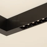 Линейный настенно-потолочный светильник LED CLIP-38-LASER-S330-12W Warm3000 (BK, 36 deg, 24V) (Arlight, IP40 Металл, 3 года) 029008