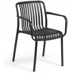 Стул уличный La Forma (ex Julia Grup) Isabellini (Черный/ Полипропилен,Пластик,Металл)