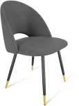 Стул SHT-ST34/S95-1 платиново-серый/черный муар/золото Sheffilton 1470353001