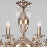 Подвесная люстра Eurosvet Favola 10102/8 античная бронза/прозрачный хрусталь Strotskis